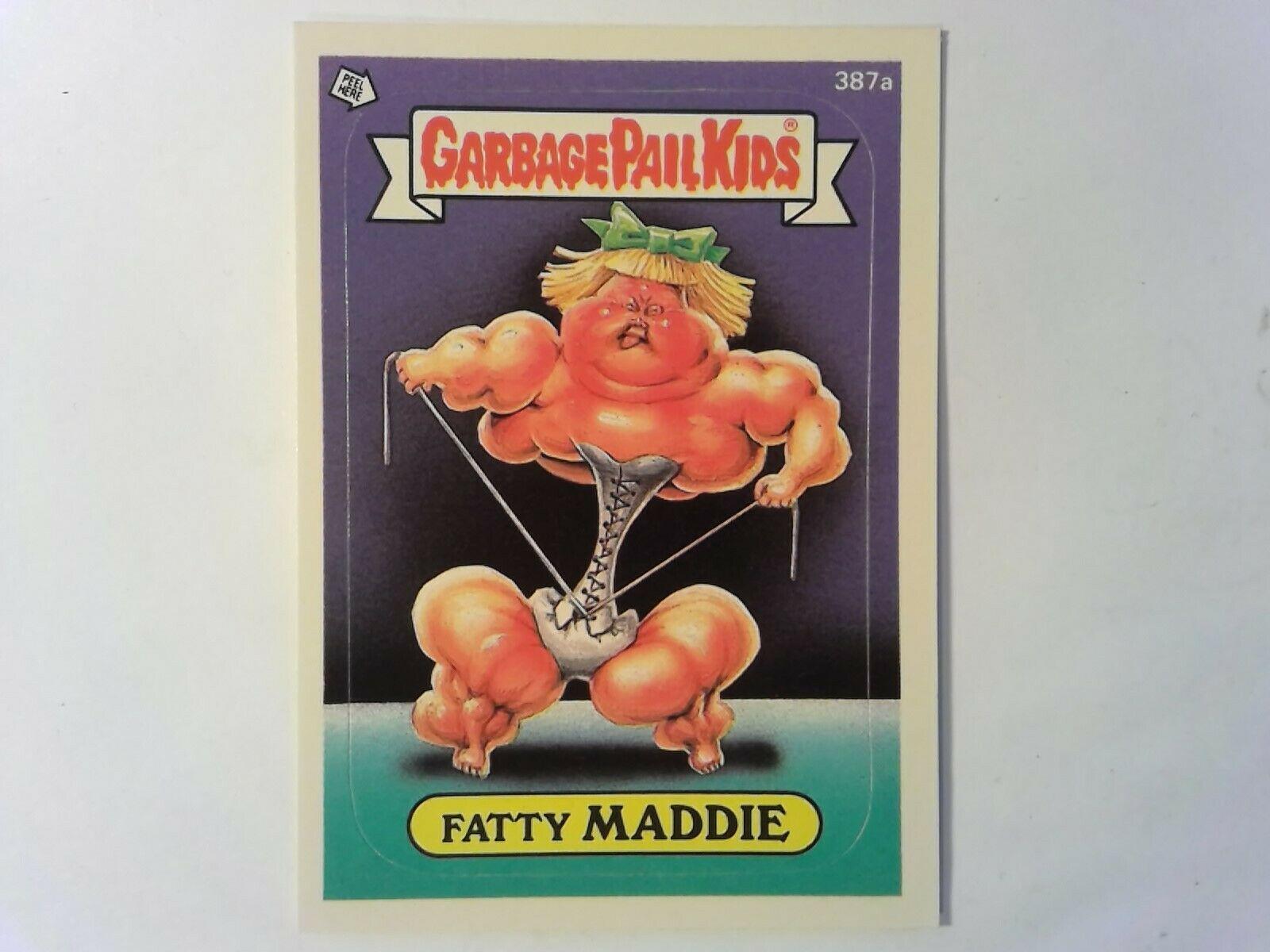 Fatty MADDIE #387a 1987 Garbage Pail Kids