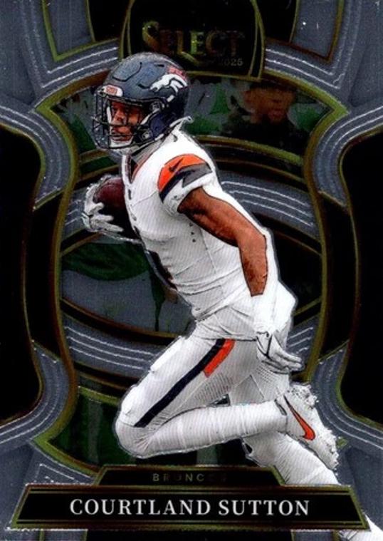 Courtland Sutton #11 2025 Panini Select Football