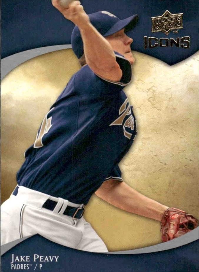 Jake Peavy #48 Baseball Cards 2009 Upper Deck Icons