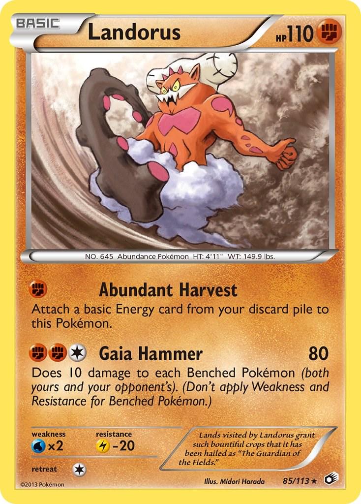 Landorus #85 Pokemon Legendary Treasures