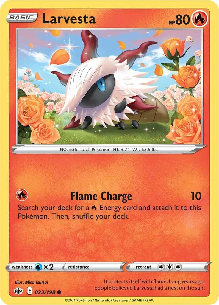 Larvesta #23 Pokemon Chilling Reign