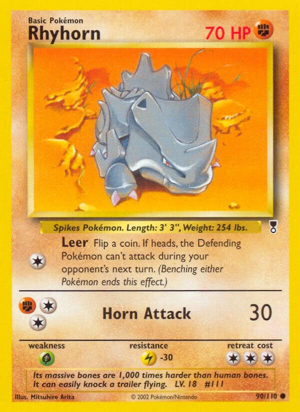 Rhyhorn #90 Pokemon Legendary Collection