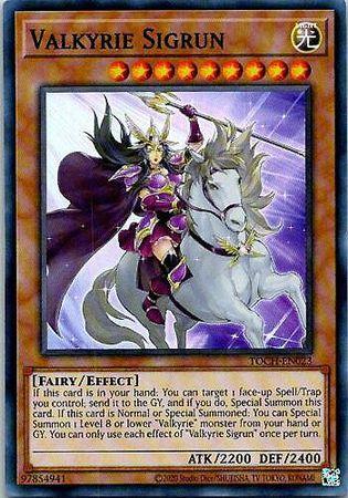 Valkyrie Sigrun TOCH-EN023 YuGiOh Toon Chaos