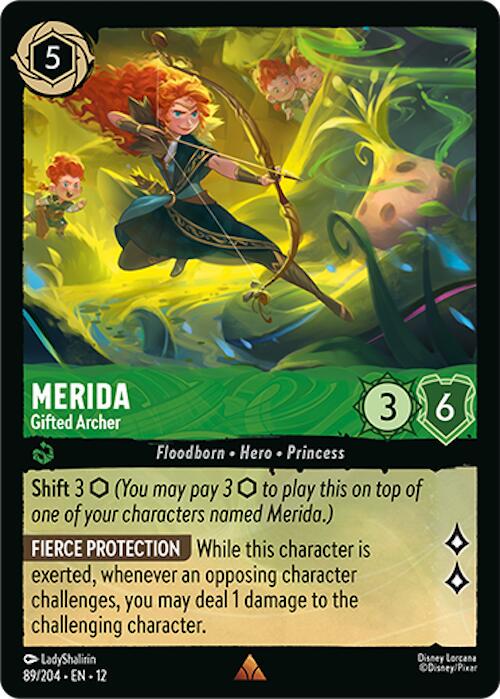 最安値　期間限定売り切り価格Disney Lorcana メリダ 勇敢な射手 Merida - Gifted Archer #89 Prices | Lorcana Wilds Unknown