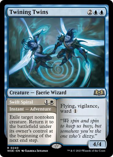 Twining Twins // Swift Spiral #296 Magic Wilds of Eldraine
