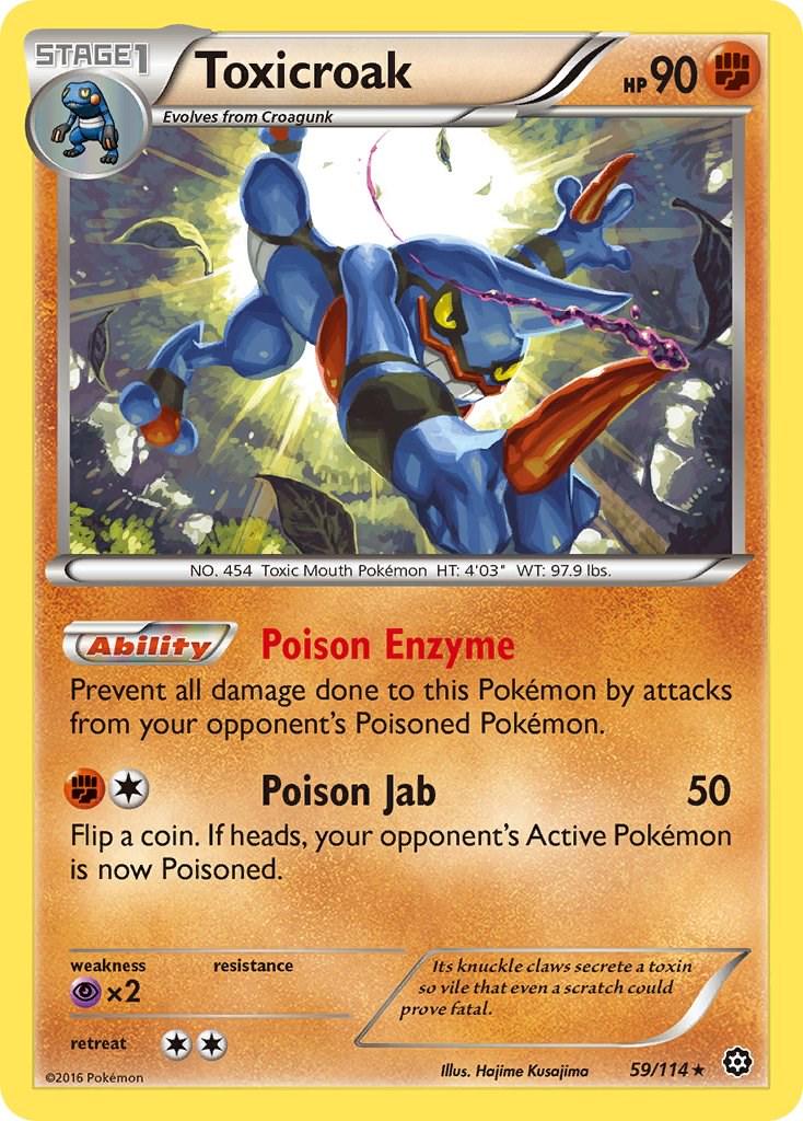 Toxicroak #59 Pokemon Steam Siege