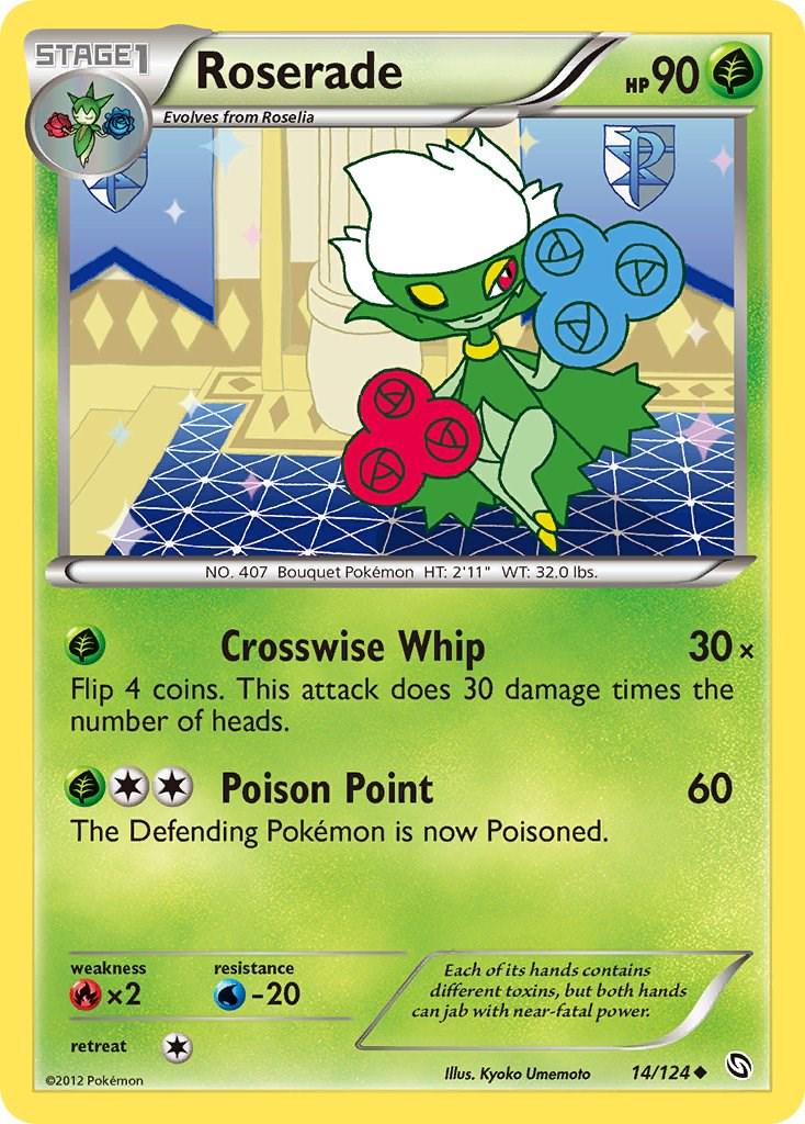 Roserade #14 Pokemon Dragons Exalted