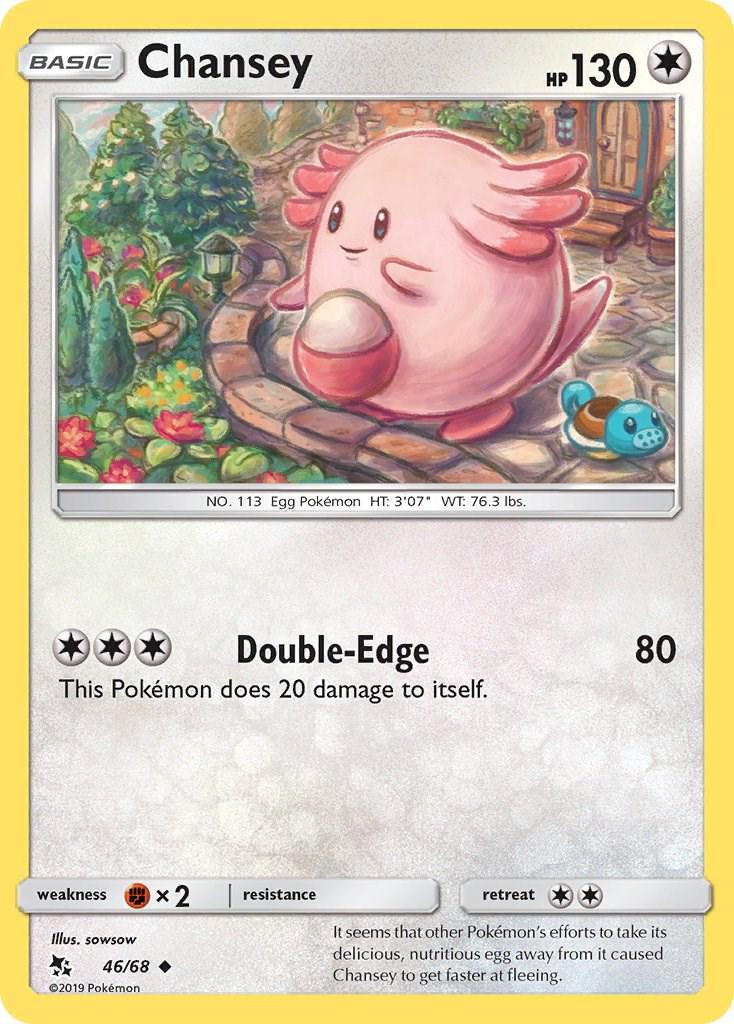 Chansey #46 Pokemon Hidden Fates
