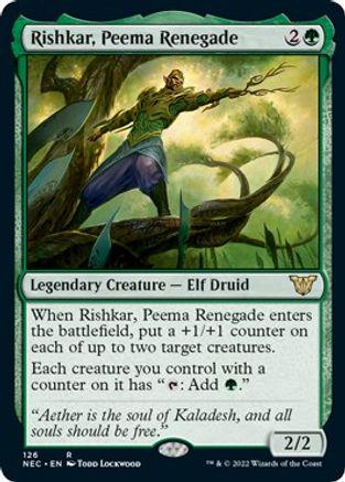 Rishkar, Peema Renegade Magic Kamigawa: Neon Dynasty Commander