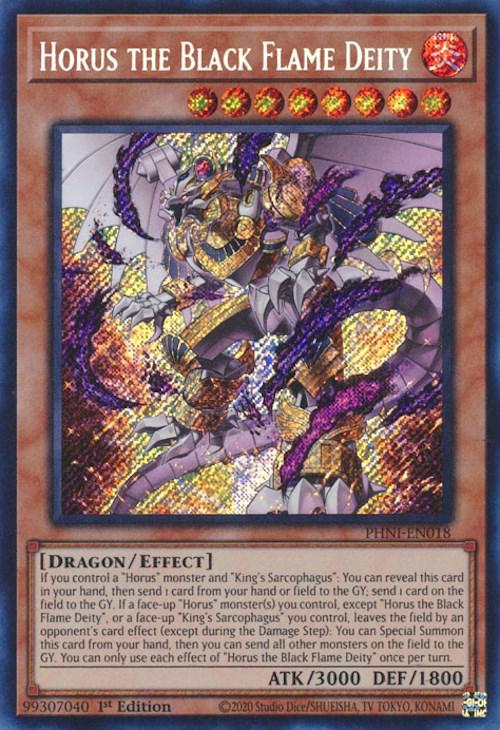 Horus the Black Flame Deity PHNI-EN018 YuGiOh Phantom Nightmare
