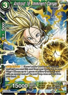 Android 18, Imminent Danger XD3-03 Dragon Ball Super Universal Onslaught