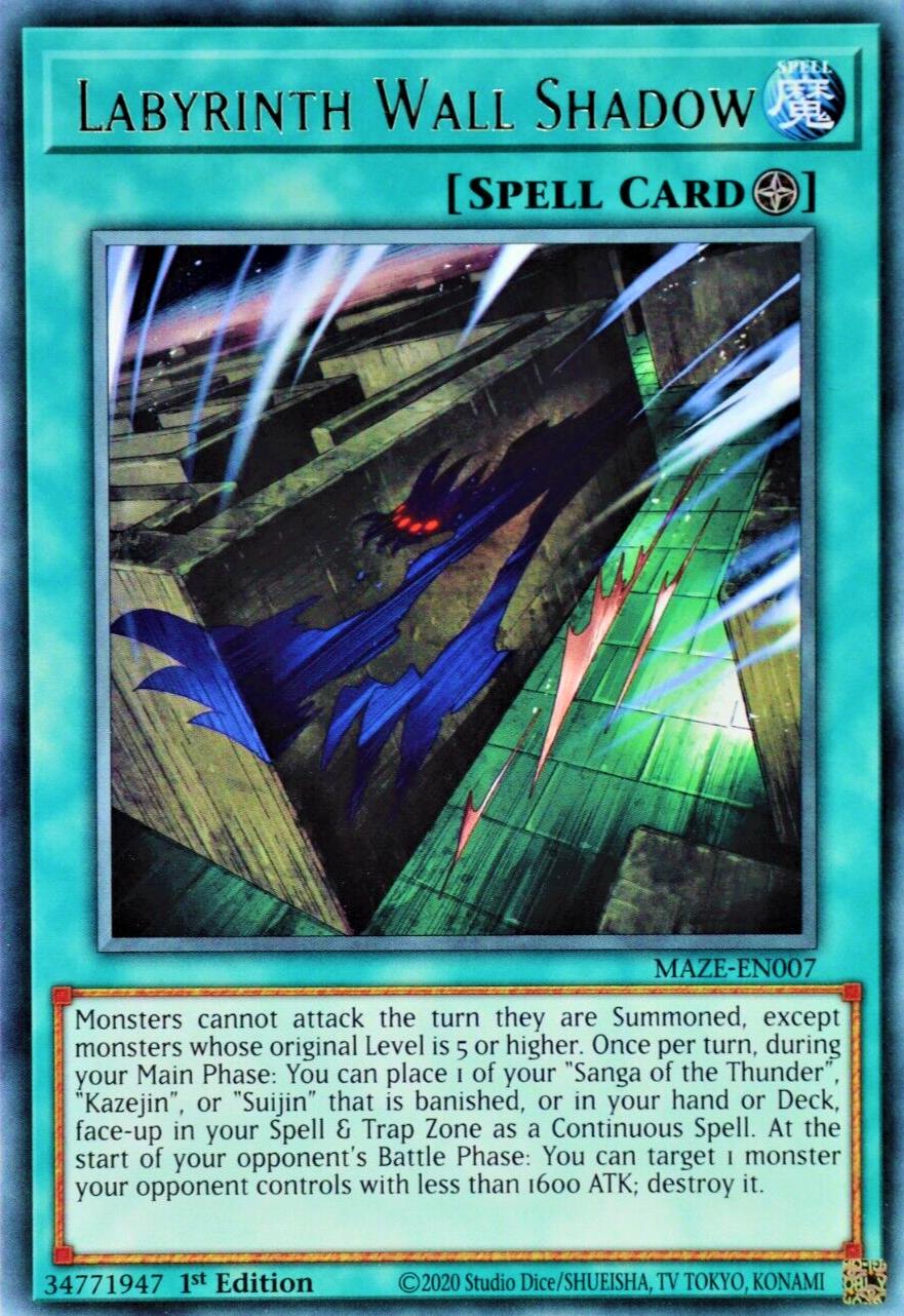 Labyrinth Wall Shadow MAZE-EN007 YuGiOh Maze of Memories