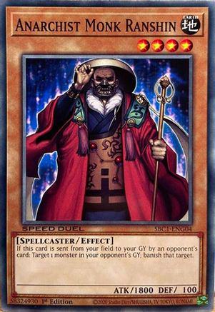 Anarchist Monk Ranshin SBC1-ENG04 YuGiOh Speed Duel: Streets of Battle City