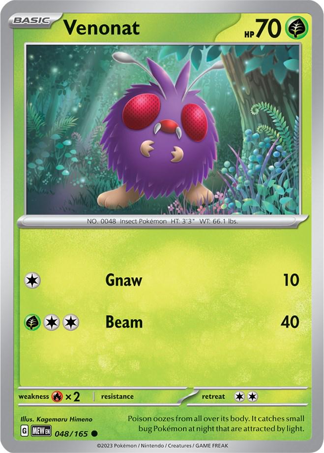 Venonat #48 Pokemon Scarlet & Violet 151