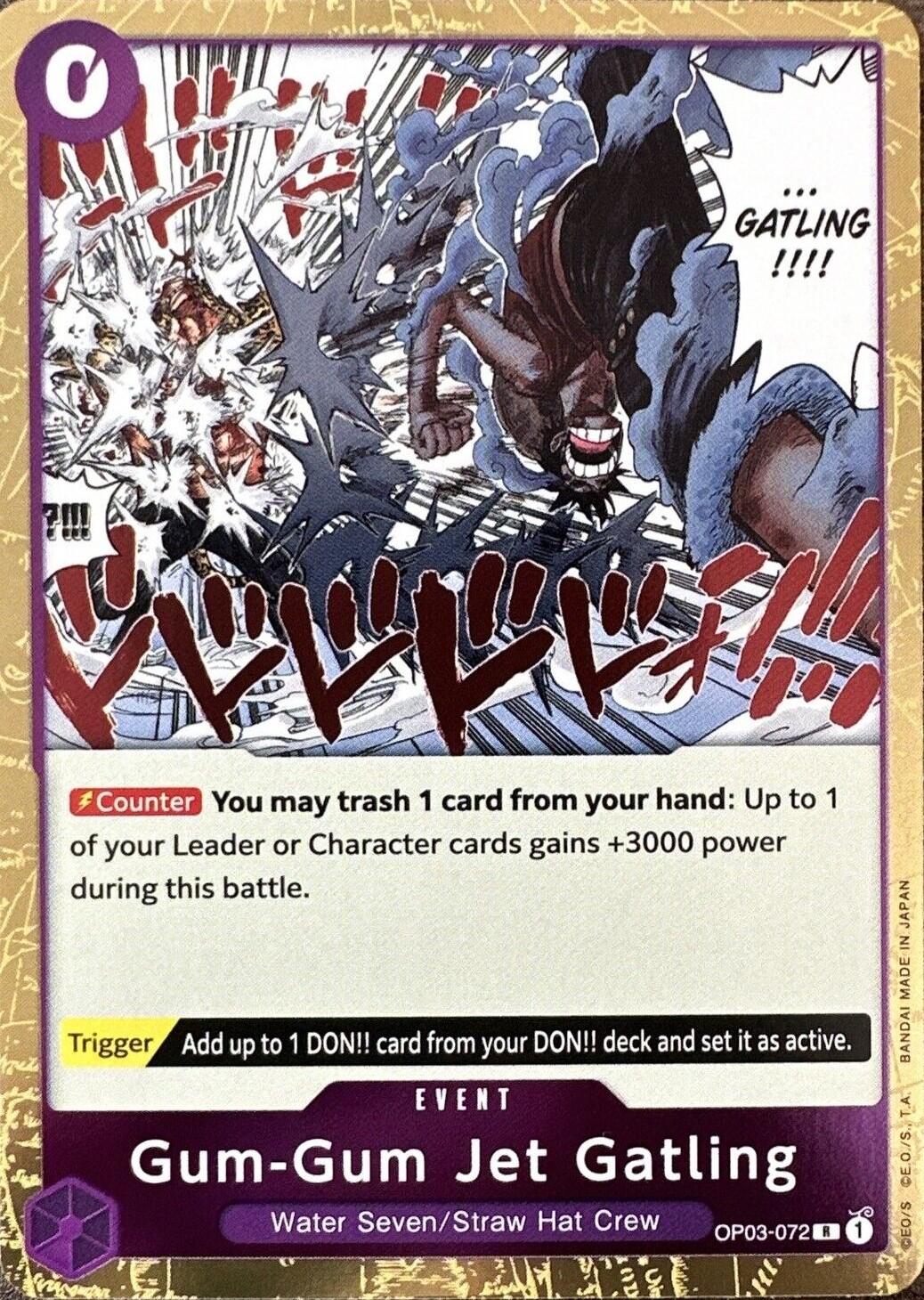 Gum-Gum Jet Gatling OP03-072 One Piece Pillars of Strength
