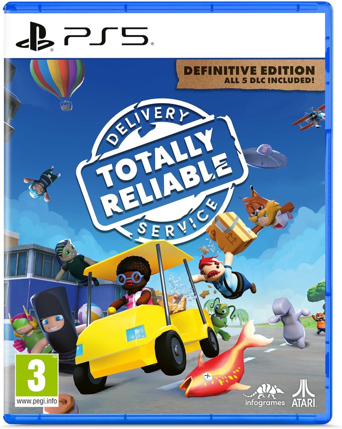 Carátula de Totally Reliable Delivery Service: Definitive Edition para PS5 (edición PAL España)