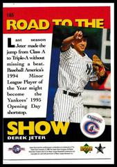 Back | Derek Jeter Baseball Cards 1995 Upper Deck Minor League