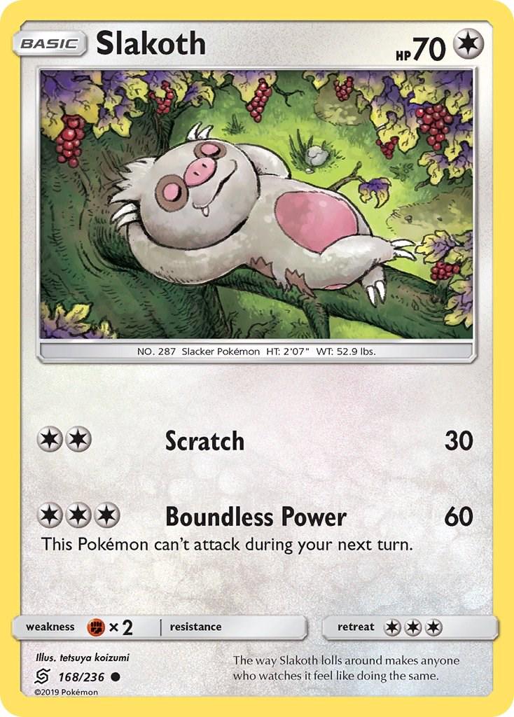 Slakoth #168 Pokemon Unified Minds