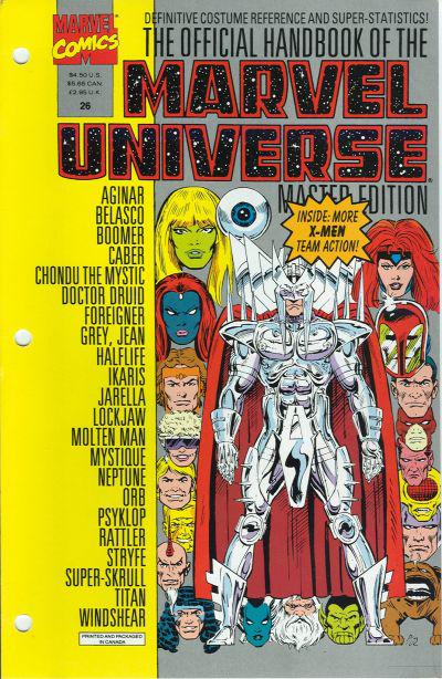 Official Handbook of the Marvel Universe #26 (1993) Comic Books Official Handbook of the Marvel Universe