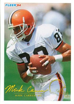 Mark Carrier #36 1994 Fleer Shell Fact Football