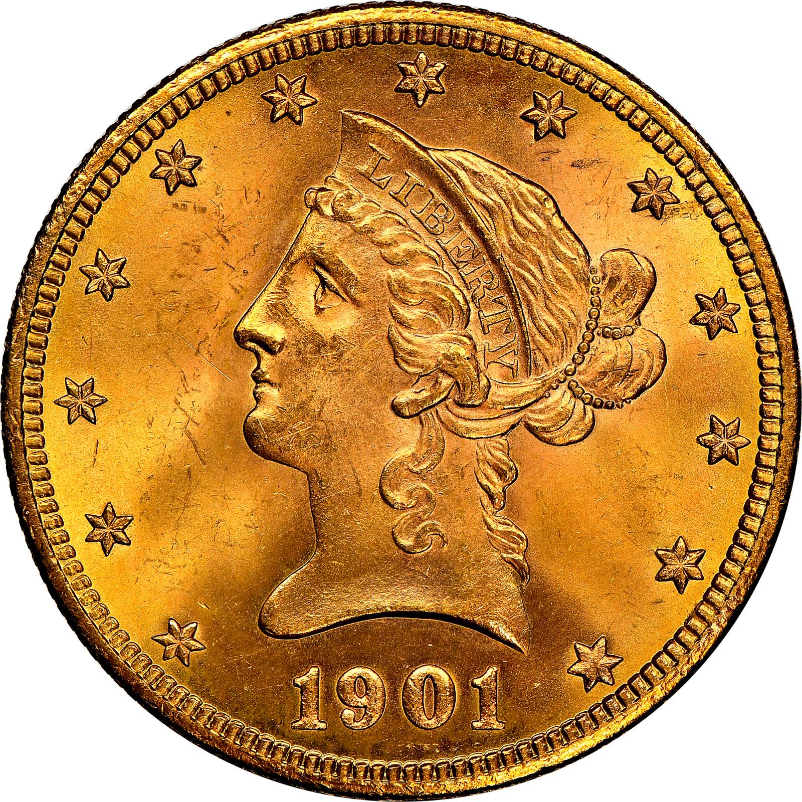 1901 O Coins Liberty Head Gold Eagle