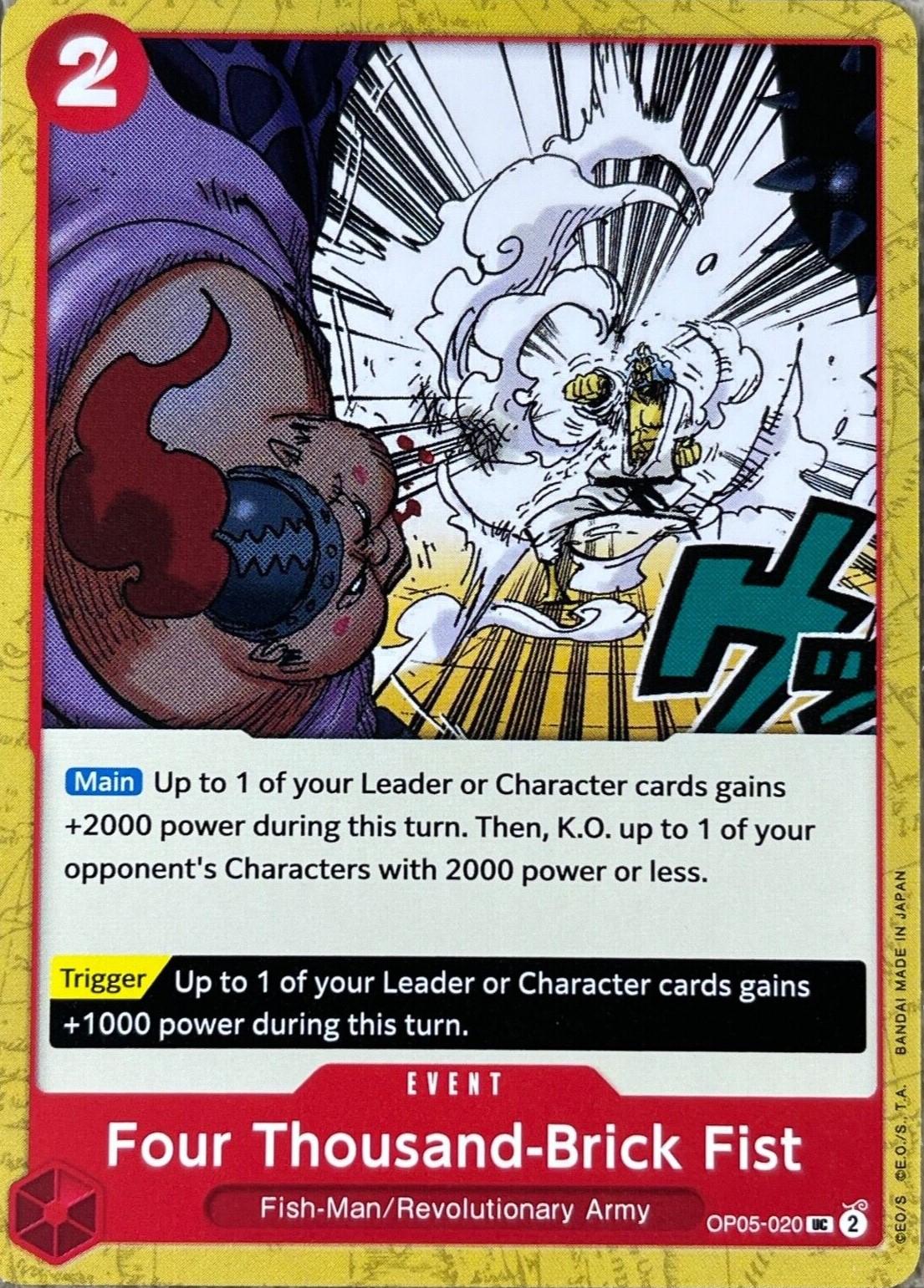 Four Thousand-Brick Fist OP05-020 One Piece Awakening of the New Era
