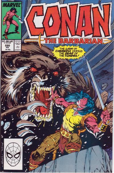 Conan the Barbarian #220 (1989) Comic Books Conan the Barbarian
