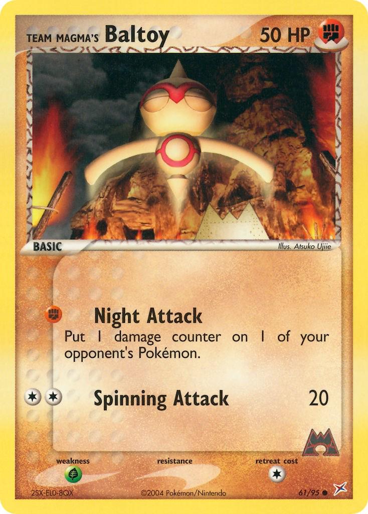 Baltoy #61 Pokemon Team Magma & Team Aqua