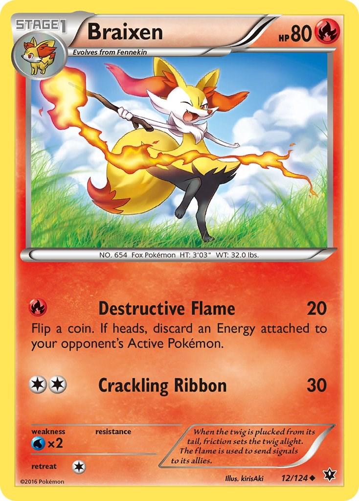 Braixen #12 Pokemon Fates Collide