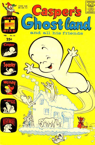 Casper's Ghostland #34 (1967) Comic Books Casper's Ghostland