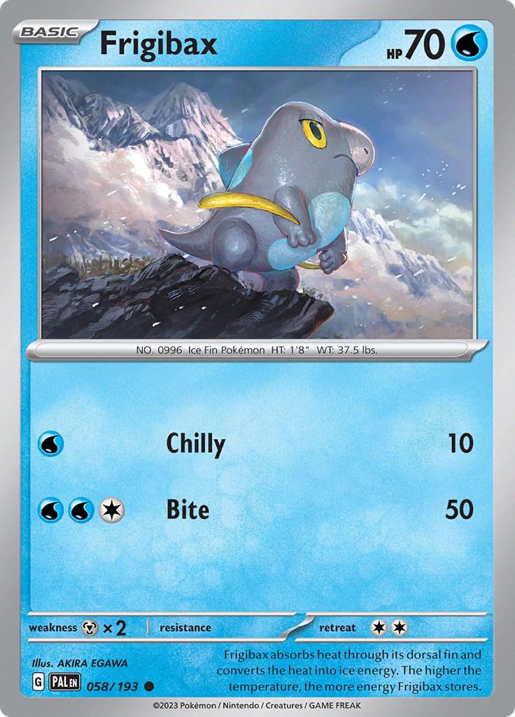 Frigibax #58 Pokemon Paldea Evolved