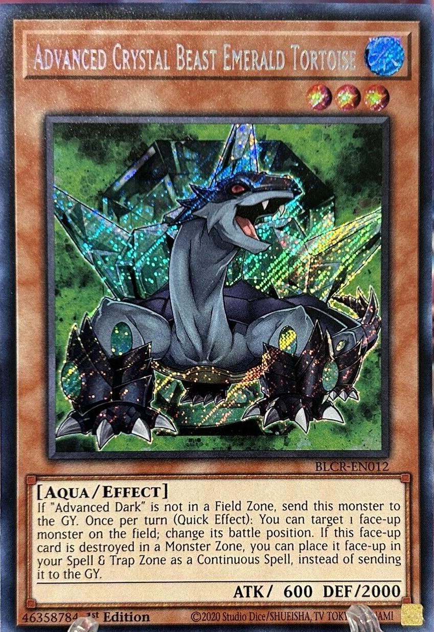 Advanced Crystal Beast Emerald Tortoise BLCR-EN012 YuGiOh Battles of Legend: Crystal Revenge