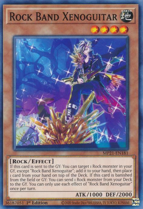 Rock Band Xenoguitar MP21-EN181 YuGiOh 2021 Tin of Ancient Battles Mega Pack