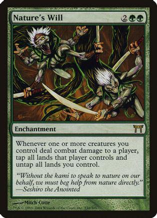 Nature's Will #230 Magic Champions of Kamigawa