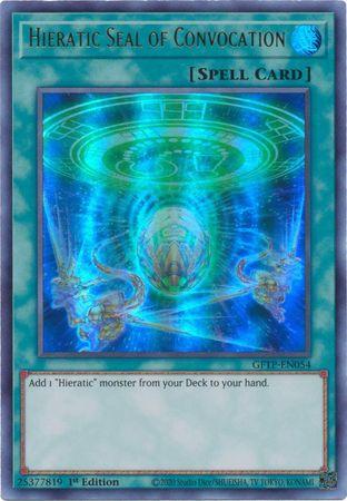 Hieratic Seal of Convocation GFTP-EN054 YuGiOh Ghosts From the Past