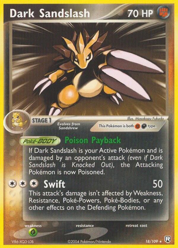 Dark Sandslash #18 Pokemon Team Rocket Returns