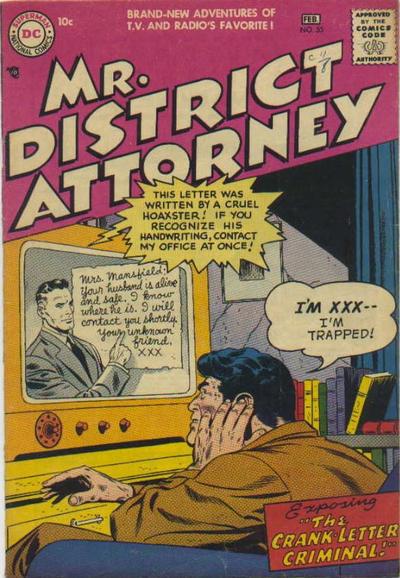 Mr. District Attorney #55 (1957) Comic Books Mr. District Attorney