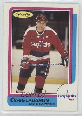 Craig Laughlin #35 Hockey Cards 1986 O-Pee-Chee