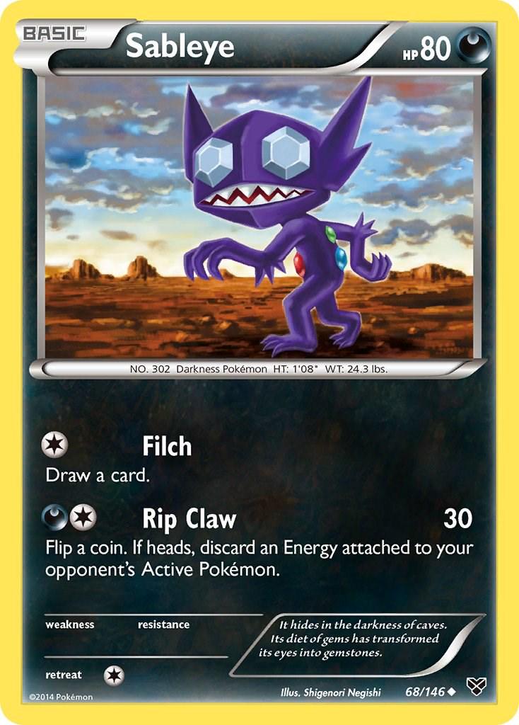 Sableye #68 Pokemon XY
