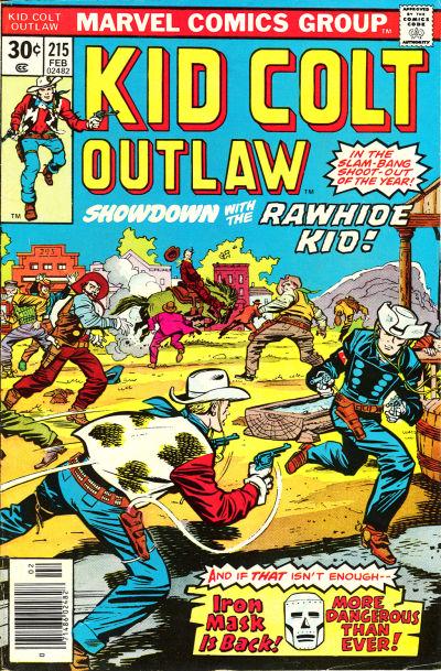 Kid Colt Outlaw #215 (1977) Comic Books Kid Colt Outlaw