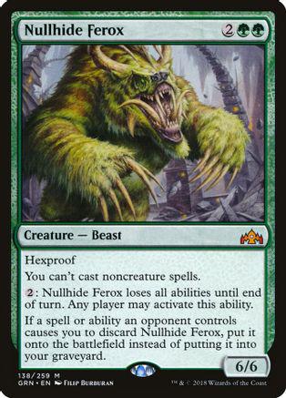 Nullhide Ferox Magic Guilds of Ravnica