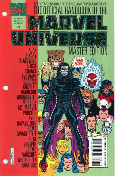 Official Handbook of the Marvel Universe #36 (1993) Comic Books Official Handbook of the Marvel Universe