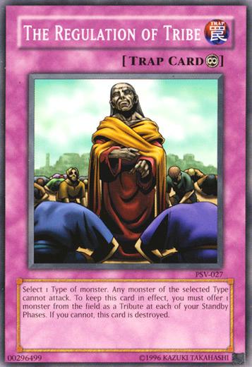 The Regulation of Tribe PSV-027 YuGiOh Pharaoh's Servant