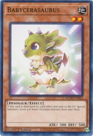 Babycerasaurus MGED-EN056 YuGiOh Maximum Gold: El Dorado