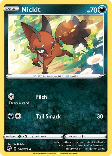Nickit #46 Pokemon Champion's Path