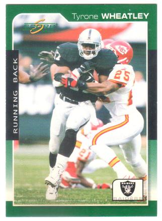 Tyrone Wheatley #144 2000 Score Football