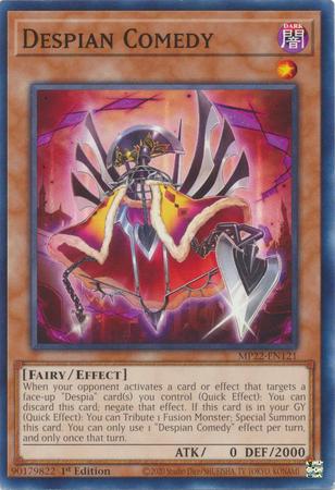 Despian Comedy MP22-EN121 YuGiOh 2022 Tin of the Pharaoh's Gods Mega Pack