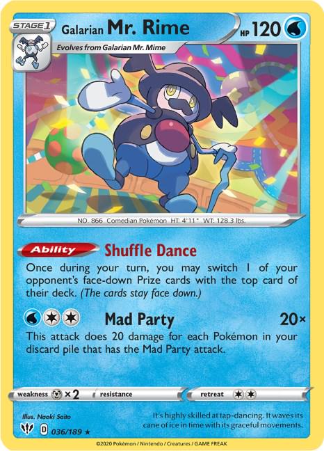 Galarian Mr. Rime #36 Pokemon Darkness Ablaze
