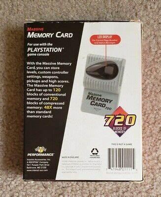 Massive Memory Card 720 Playstation