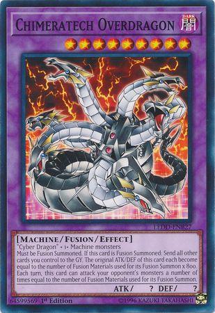 Chimeratech Overdragon LEDD-ENB27 YuGiOh Legendary Dragon Decks